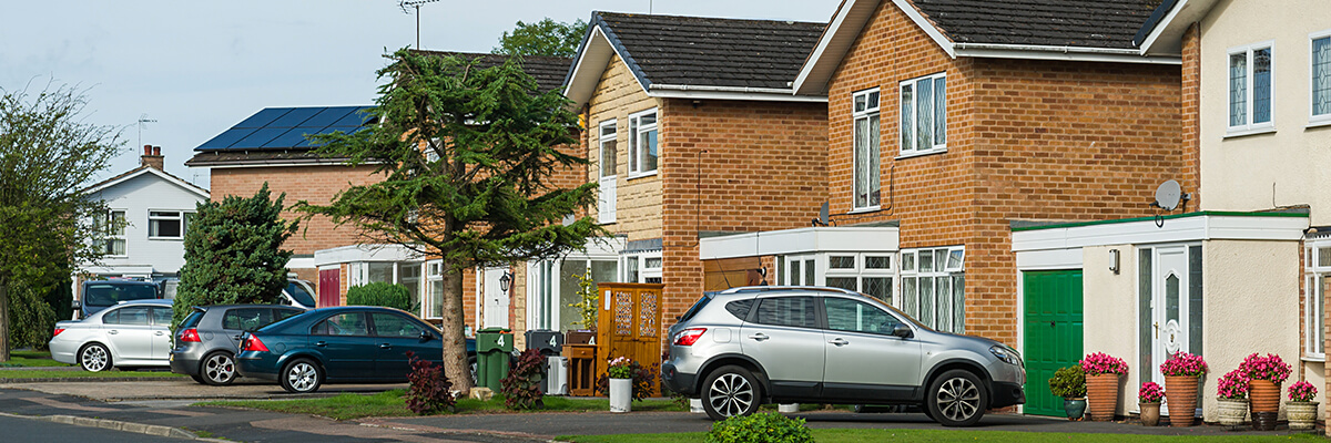 cars on driveway