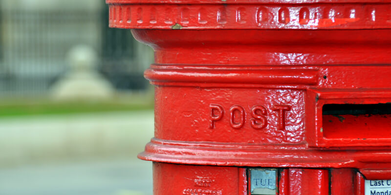 Red postbox